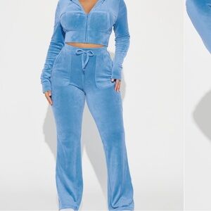 OG Lover Velour Pant Set - Blue